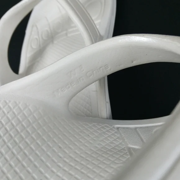 Aetrex Fiji Sandals Women Size 8 White Orthotic Arch Support Flip Flops - Picture 7 of 8